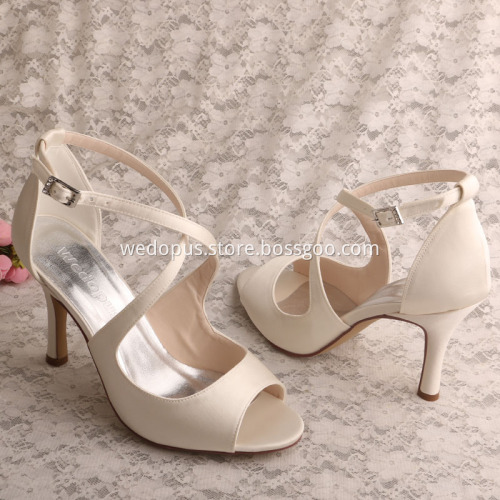 Wedding Off White Bridesmaid Shoes Sandals